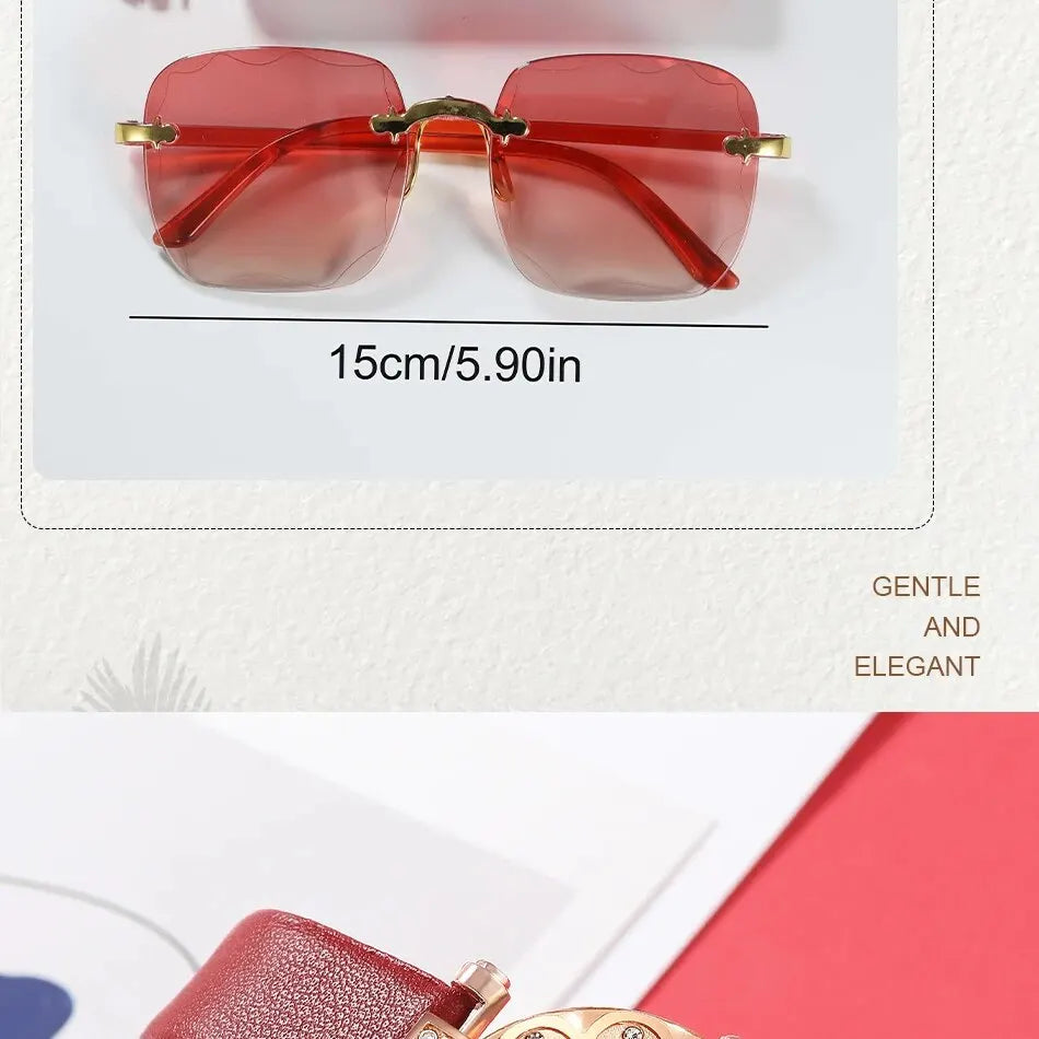 Fashion Women Watches Glasses Wallet Set Casual Leather Belt Quartz Wristwatches Ladies Tassel Pendant Wallet Montre Femme